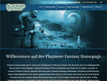 Tablet Screenshot of playmore-fantasy.de